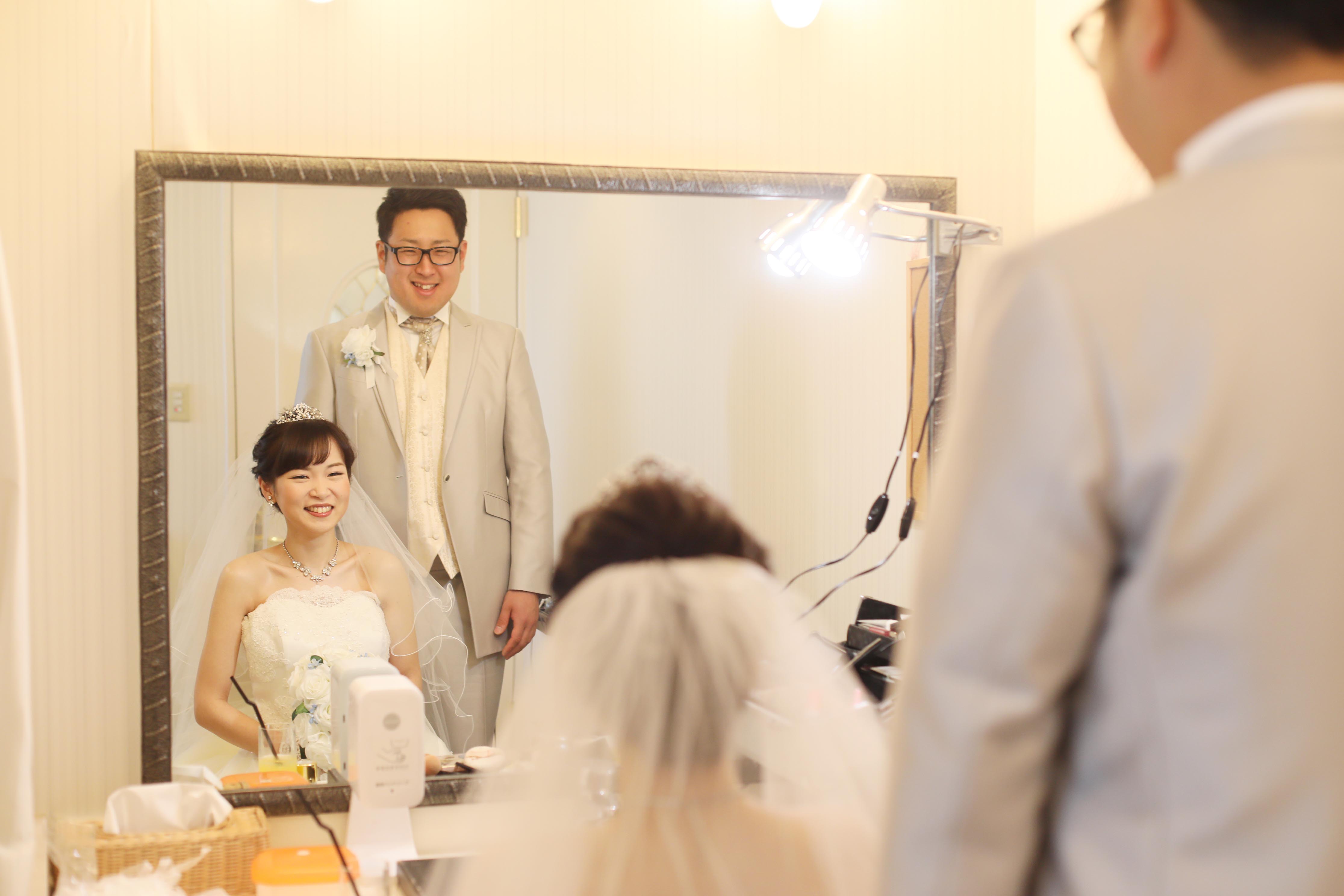 香川県高松市の小さな結婚式紹介所マリマリコンシェルジュのご紹介式場で控え室ショット