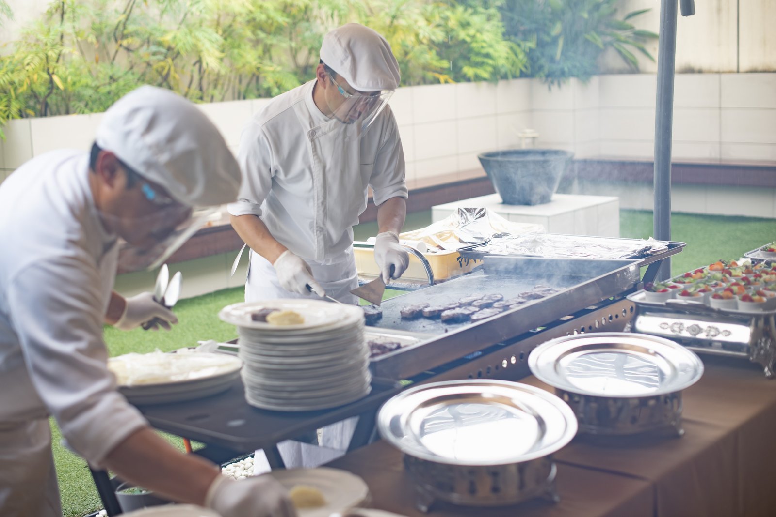 高松市の結婚式場アイルバレクラブ お肉の鉄板焼き